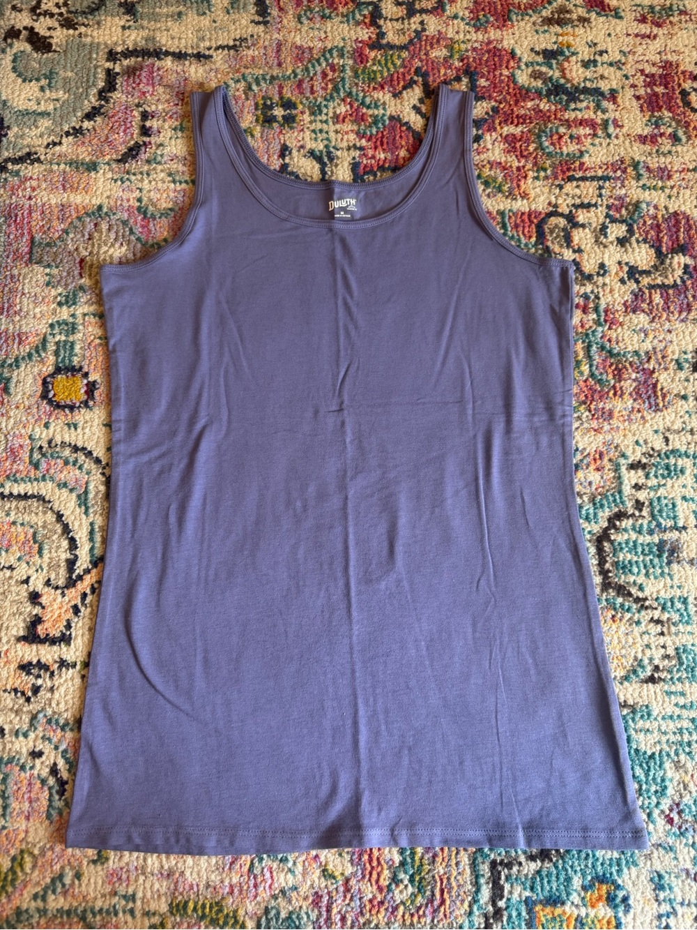 Duluth Trading Co Purple Scoop Neck Tank